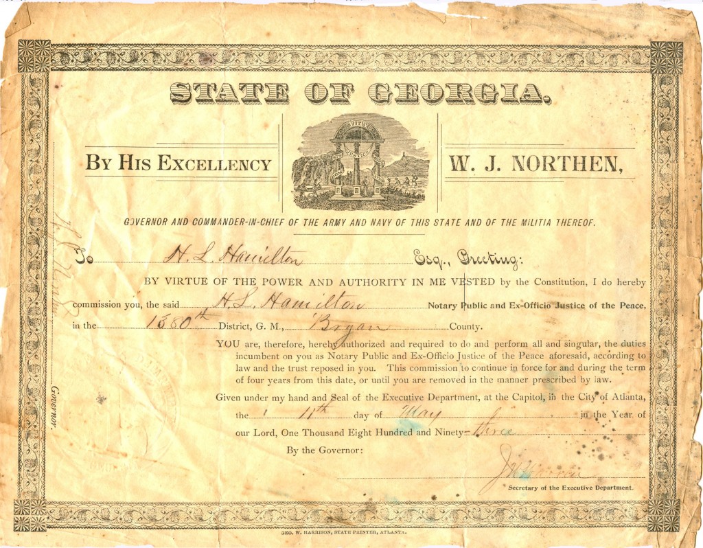 Henry Leland Hamiltoncertificate1